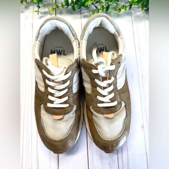 Madewell Kickoff Trainer In Ripstop Nylon & Leather Size 7M - Picture 3 of 8